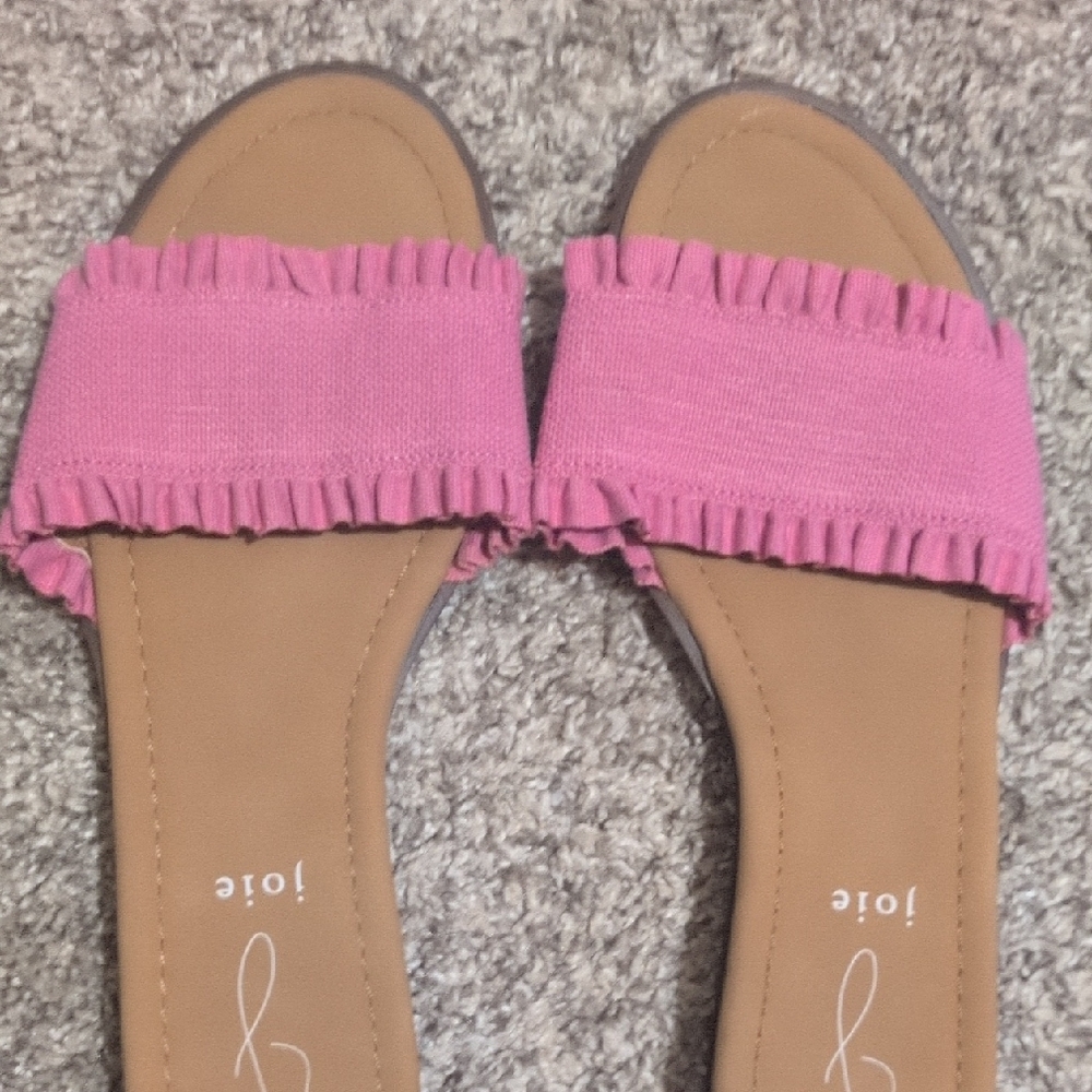 Pink Ruffle Sandals